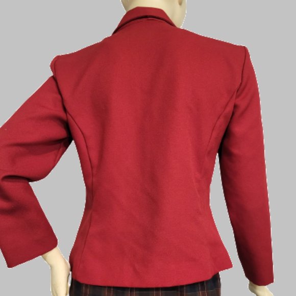 Vintage Red petite blazer, size 8 - Picture 6 of 8